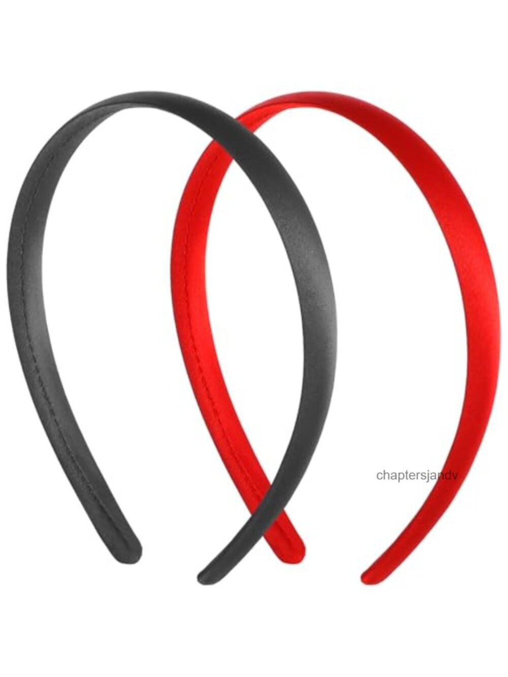 2 Pack Satin Wide Non-Slip Headband Set DIY Elastic Hair Accessories
